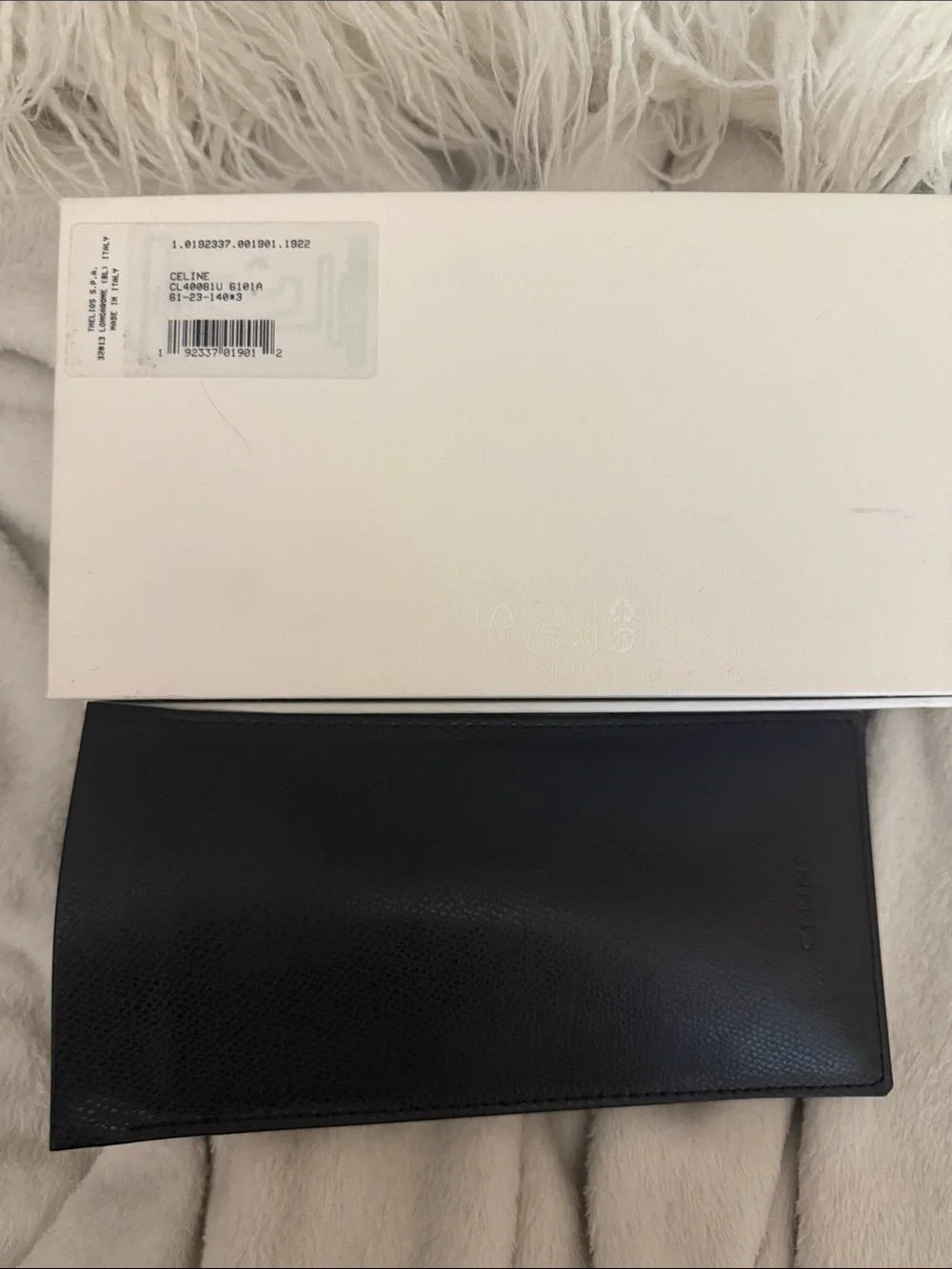 Celine Black Round Statement Sunglasses